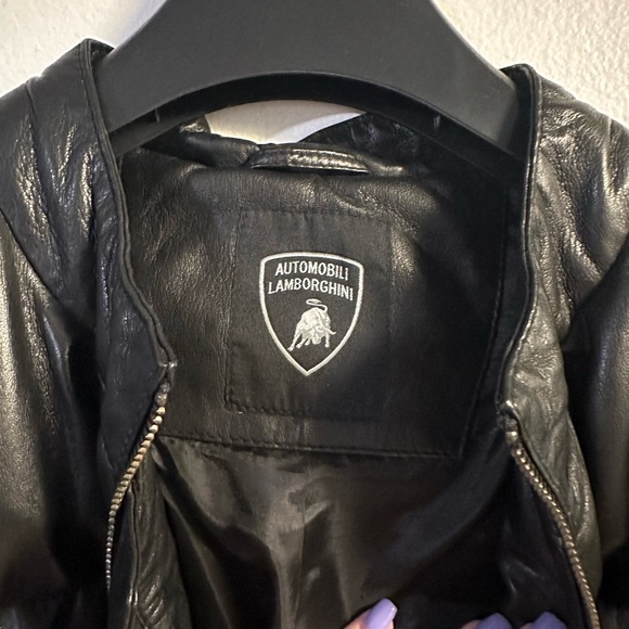 Lamborghini leather puffer jacket - Picture 5 of 9
